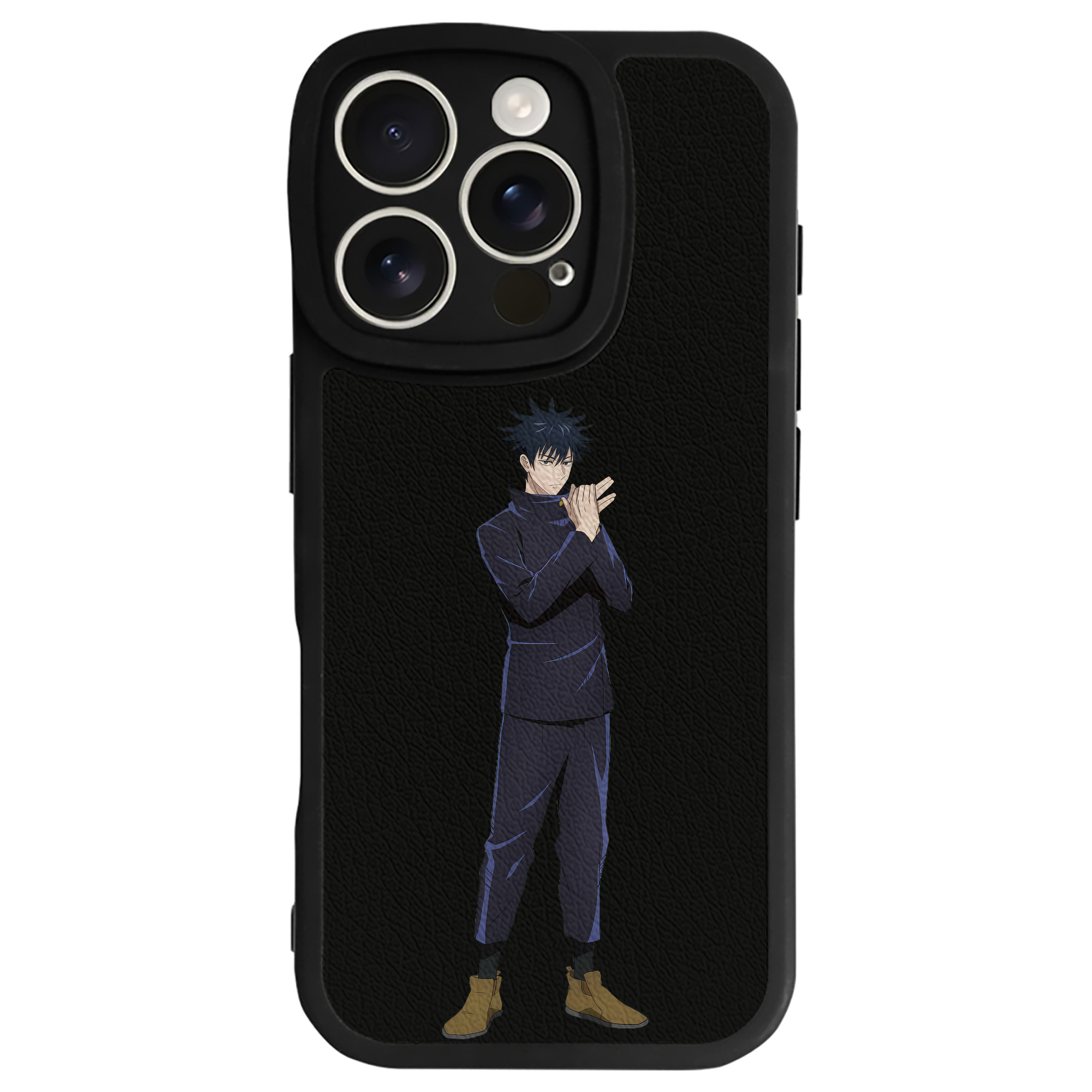 （画像用） 呪術廻戦 Jujutsu Kaisen 【iPhone 16シリーズ対応】シリコンスマホケース（レザー調） 材質：シリコン